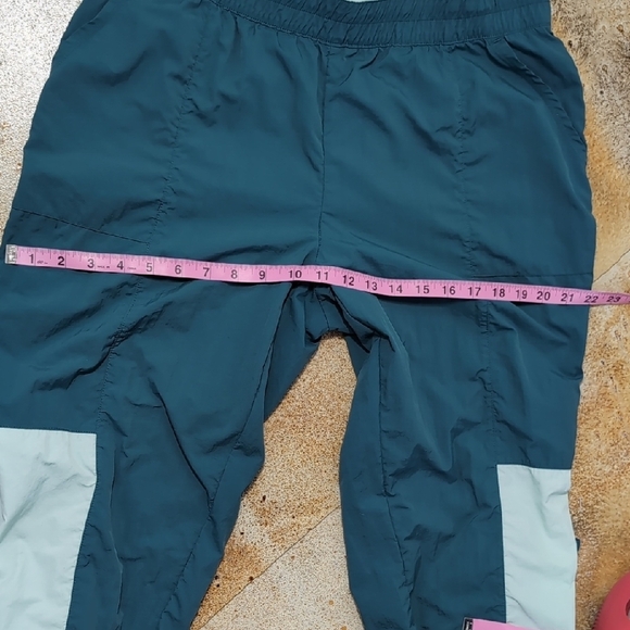 Reebok | Teal Mint Green Swishy Track Pants With Pockets Size M - Picture 11 of 11